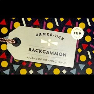 Backgammon Board Game. Classic Game Skill & Chance